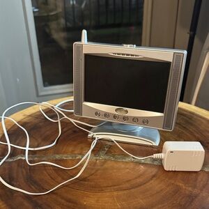 Summer (250r) Baby Monitor 7” Screen Silver Portable TV Stand Power Adapter Plug